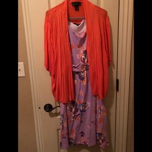 Lands end dress with lane Bryant shrug